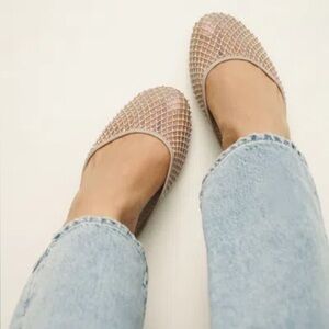 NWT Reformation Melly Flat Mule